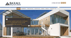 Desktop Screenshot of baxallconstruction.co.uk