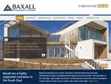 Tablet Screenshot of baxallconstruction.co.uk